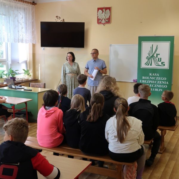 Jak być bezpiecznym – wizyta gościa z KRUS